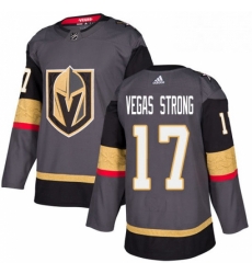 Youth Adidas Vegas Golden Knights 17 Vegas Strong Authentic Gray Home NHL Jersey 