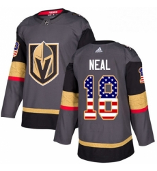 Youth Adidas Vegas Golden Knights 18 James Neal Authentic Gray USA Flag Fashion NHL Jersey 