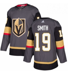 Youth Adidas Vegas Golden Knights 19 Reilly Smith Authentic Gray Home NHL Jersey 
