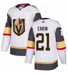 Youth Adidas Vegas Golden Knights 21 Cody Eakin Authentic White Away NHL Jersey 