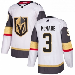 Youth Adidas Vegas Golden Knights 3 Brayden McNabb Authentic White Away NHL Jersey 