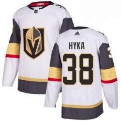 Youth Adidas Vegas Golden Knights 38 Tomas Hyka Authentic White Away NHL Jersey 