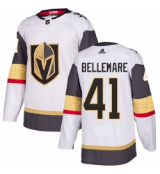 Youth Adidas Vegas Golden Knights 41 Pierre Edouard Bellemare Authentic White Away NHL Jersey 