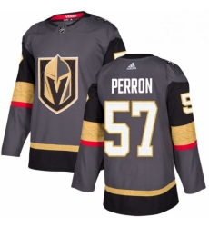 Youth Adidas Vegas Golden Knights 57 David Perron Authentic Gray Home NHL Jersey 