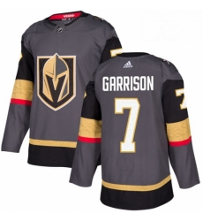 Youth Adidas Vegas Golden Knights 7 Jason Garrison Authentic Gray Home NHL Jersey 