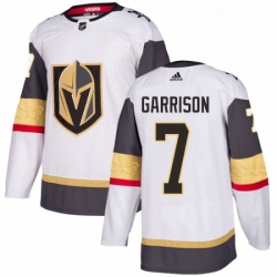 Youth Adidas Vegas Golden Knights 7 Jason Garrison Authentic White Away NHL Jersey 