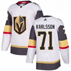 Youth Adidas Vegas Golden Knights 71 William Karlsson Authentic White Away NHL Jersey 