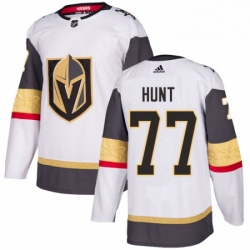 Youth Adidas Vegas Golden Knights 77 Brad Hunt Authentic White Away NHL Jersey 