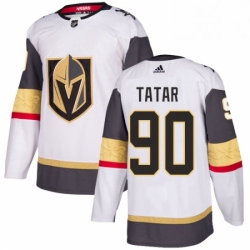 Youth Adidas Vegas Golden Knights 90 Tomas Tatar Authentic White Away NHL Jersey 
