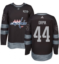 Capitals #44 Brooks Orpik Black 1917 2017 100th Anniversary Stitched NHL Jersey