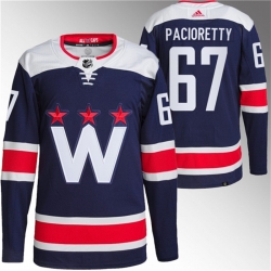 Men Washington Capitals 67 Max Pacioretty Navy Stitched Jersey