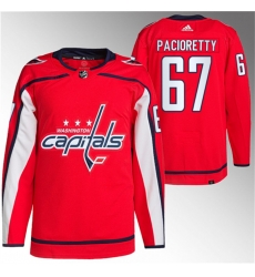 Men Washington Capitals 67 Max Pacioretty Red Stitched Jersey