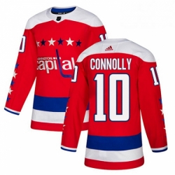 Mens Adidas Washington Capitals 10 Brett Connolly Authentic Red Alternate NHL Jersey 