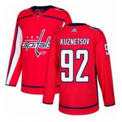 Mens Adidas Washington Capitals 92 Evgeny Kuznetsov Authentic Red Home NHL Jersey 