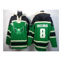 NHL Jerseys Washington Capitals #8 Alex ovechkin green[pullover hooded sweatshirt patch c]