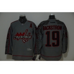 NHL Washington Capitals #19 Nicklas Backstrom Charcoal Cross Check Fashion jerseys