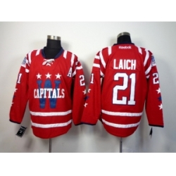 NHL Washington Capitals #21 Brooks Laich Red Stitched Jerseys(2015 Winter Classic)