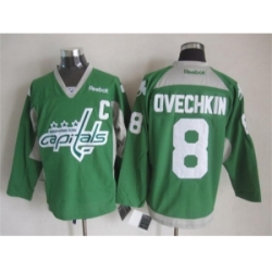 NHL Washington Capitals 8 alex Ovechkin green jerseys