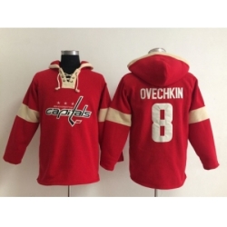 NHL Washington Capitals #8 alex Ovechkin red jersey[pullover hooded sweatshirt]