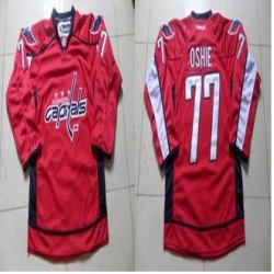 Washington Capitals #77 T.J Oshie Red Stitched NHL Jersey