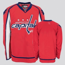 Washington Capitals Stitched Replithentic Blank Red Jersey