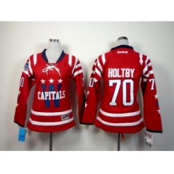 NHL Women Washington Capitals #70 Braden Holtby Red Stitched Jerseys(2015 Winter Classic)