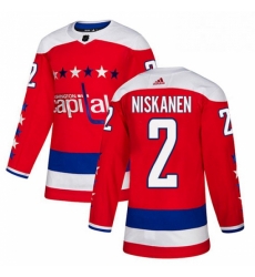 Youth Adidas Washington Capitals 2 Matt Niskanen Authentic Red Alternate NHL Jersey 