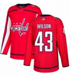 Youth Adidas Washington Capitals 43 Tom Wilson Authentic Red Home NHL Jersey 
