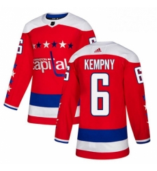 Youth Adidas Washington Capitals 6 Michal Kempny Authentic Red Alternate NHL Jersey 