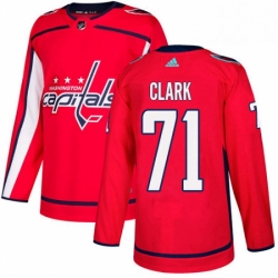 Youth Adidas Washington Capitals 71 Kody Clark Authentic Red Home NHL Jerse