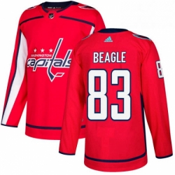 Youth Adidas Washington Capitals 83 Jay Beagle Premier Red Home NHL Jersey 