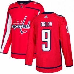 Youth Adidas Washington Capitals 9 Dmitry Orlov Authentic Red Home NHL Jersey 