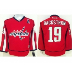 Youth NHL Washington Capitals #19 Nicklas Backstrom Stitched Red jerseys