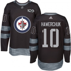 Jets #10 Dale Hawerchuk Black 1917 2017 100th Anniversary Stitched NHL Jersey