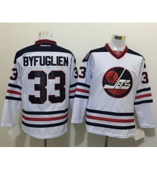 Jets #33 Dustin Byfuglien White Heritage Classic Stitched NHL Jersey