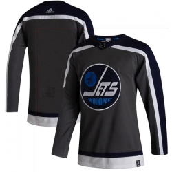 Men Winnipeg Jets Blank Gray 2020 21 Reverse Retro Adidas Jersey