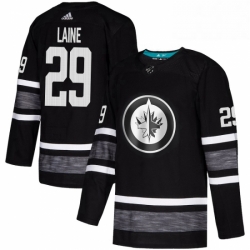 Mens Adidas Winnipeg Jets 29 Patrik Laine Black 2019 All Star Game Parley Authentic Stitched NHL Jersey 