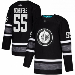 Mens Adidas Winnipeg Jets 55 Mark Scheifele Black 2019 All Star Game Parley Authentic Stitched NHL Jersey 