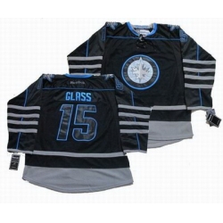 Winnipeg Jets #15 Tanner Glass black ice jerseys