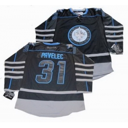 Winnipeg Jets #31 Ondrej Pavelec black ice Jersey
