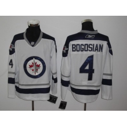 Winnipeg Jets Authentic Jerseys #4 Zach Bogosian WHITE Jersey