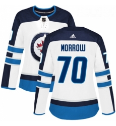 Womens Adidas Winnipeg Jets 70 Joe Morrow Authentic White Away NHL Jerse