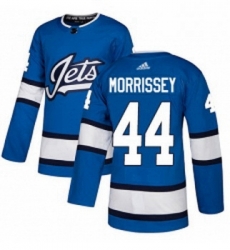 Youth Adidas Winnipeg Jets 44 Josh Morrissey Authentic Blue Alternate NHL Jersey 