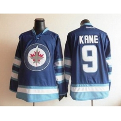 Youth kids 2011 new Winnipeg Jets 9# Evander Kane blue jerseys
