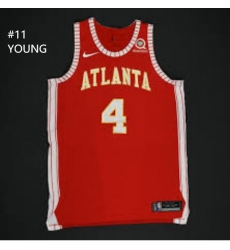 Men Atlanta Hawks 11 Trae Young Red NBA Basketball Stitched Jersey
