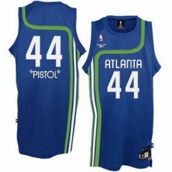 Mens Adidas Atlanta Hawks 44 Pete Maravich Authentic Light Blue Pistol NBA Jersey