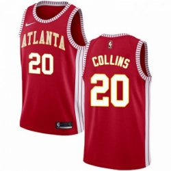 Mens Nike Atlanta Hawks 20 John Collins Authentic Red NBA Jersey Statement Edition 