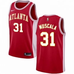 Mens Nike Atlanta Hawks 31 Mike Muscala Authentic Red NBA Jersey Statement Edition 