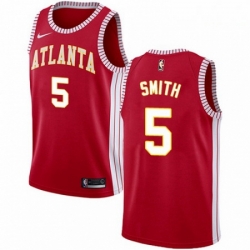 Mens Nike Atlanta Hawks 5 Josh Smith Swingman Red NBA Jersey Statement Edition