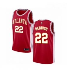 Womens Atlanta Hawks 22 Cam Reddish Authentic Red Basketball Jersey Statement Edition 